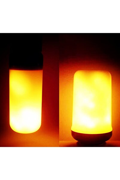 Osaka Light 1w E14 Duylu Parmak Mini Şömine Alev Efektli Led Ampul 2200kelvin Ateş Renkli 15x65mm Ebatlı