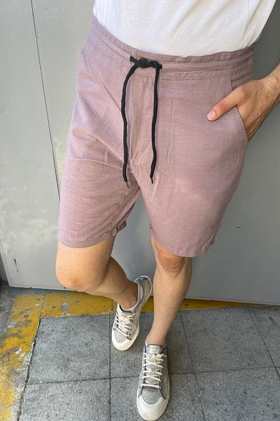 Tarz Cool Ανδρικό λιλά μουσουλμανικό σορτς με κορδόνια