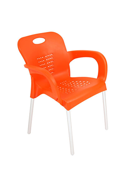 Galleon Design Luna Nil Koltuk Alüminyum Ayaklı Turuncu