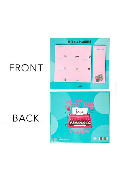 Şeker Ofisi Desktop Weekly Planner Notebook Model Retro