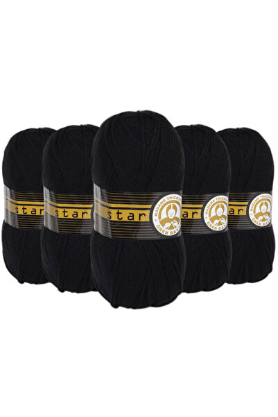 Ören Bayan Ören Star El Örgü İpi - 999 Siyah