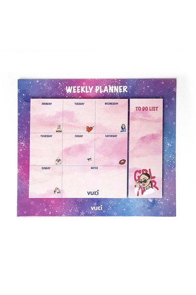 Şeker Ofisi Desktop Weekly Planner Notebook Model Girl Power