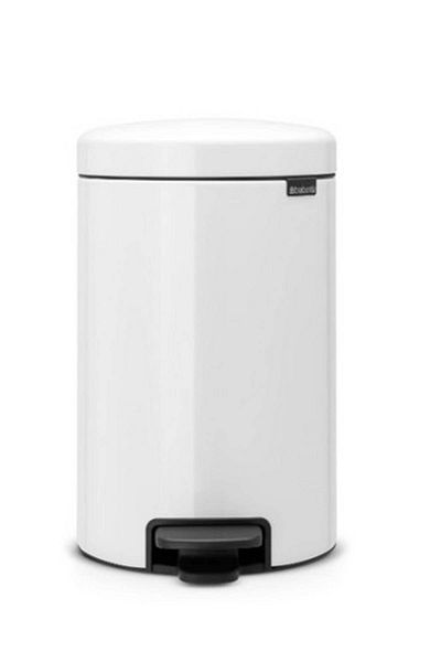 Brabantia Coș de gunoi cu pedală Newıcon alb 12L