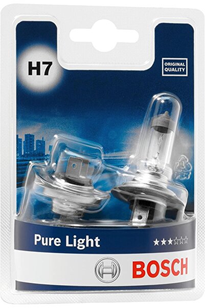 Bosch 12V H7 AMPUL PURE LİGHT ÇİFTLİ FAR AMPULU