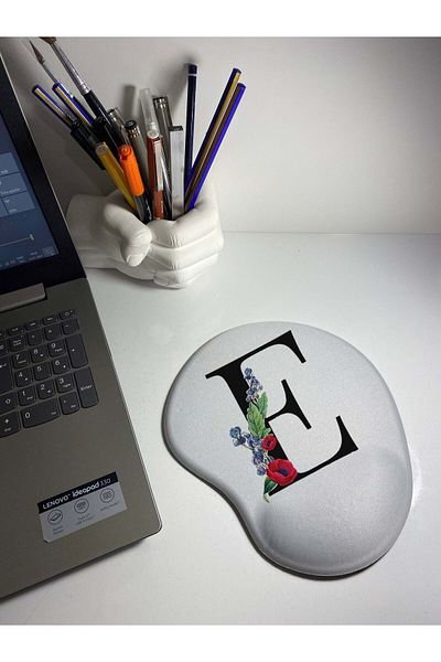 HobiShop Letter Pattern Wrist Support Mouse Pad