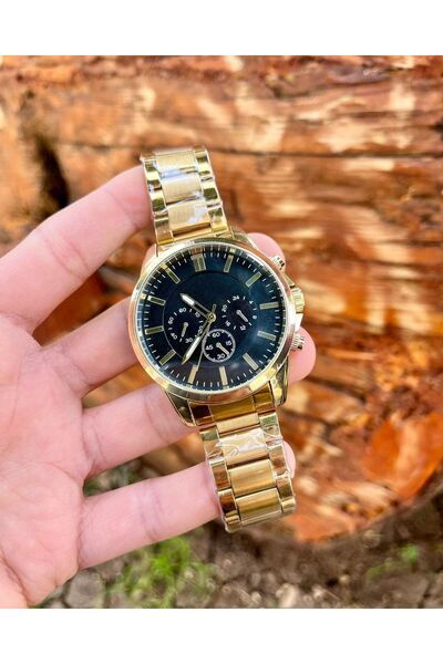 ÇENÇEN Gold Kadın Erkek Kol Saati Unisex Model Özel Kutusunda