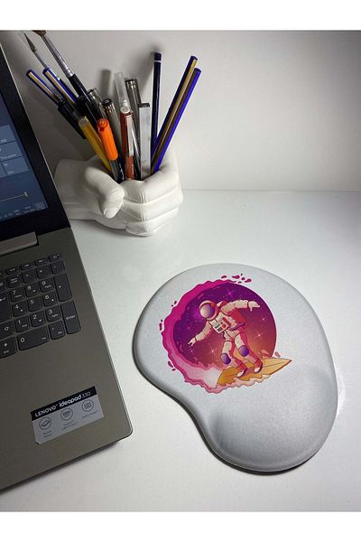 HobiShop Surfer Astronaut Wrist Support Mouse Pad