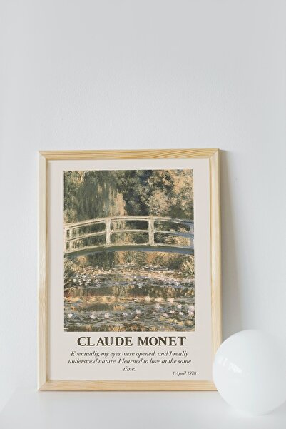 caddehediye CLAUDE MONET MODERN ÇERÇEVESİZ POSTER
