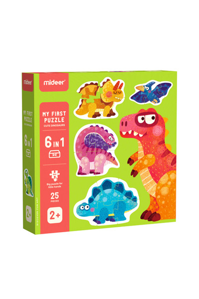 Mideer İlk Puzzle – Sevimli Dinozor ile Miniklerin Keşif Yolculuğu
