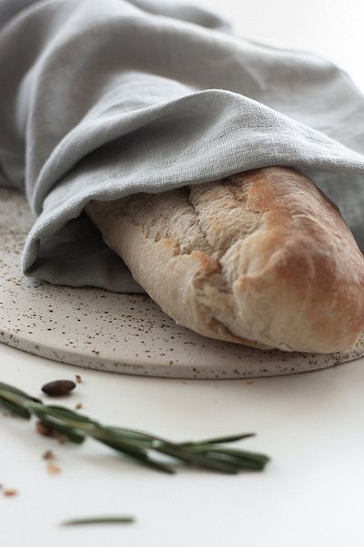 miyolin Washed Linen Bread Bag, Raw Linen Bread Bag, Vegetable Bag, Fruit Bag