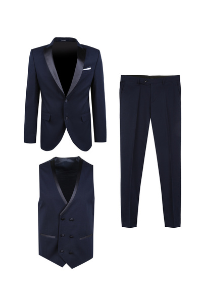 SÜVARİ Süvari Normal Bel Slim Fit Lacivert Erkek Takım Elbise TK3000400223
