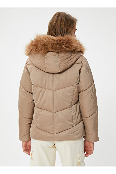 Koton Γυναικείο Παλτό Mink 4WAK20055EW