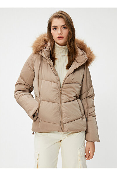 Koton Γυναικείο Παλτό Mink 4WAK20055EW