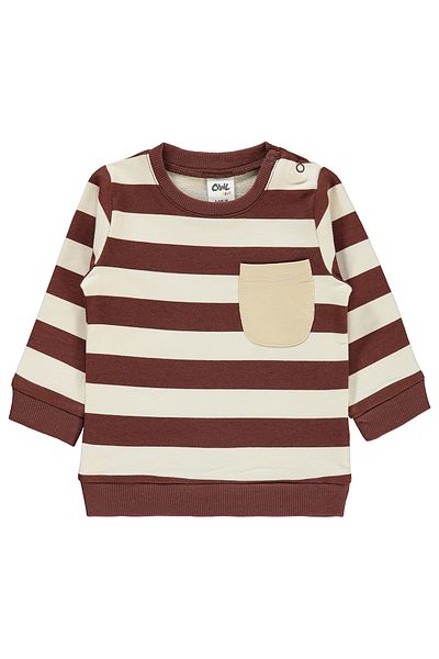 Civil Baby Baby Boy Sweatshirt 6-18 Months Chocolate Brown