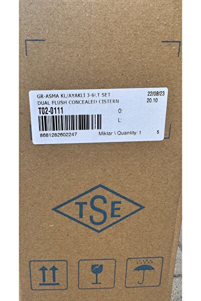 Eca Serel Gömme Rezervuar +Eca kumanda paneli (mat) + Eca taharet musluğu