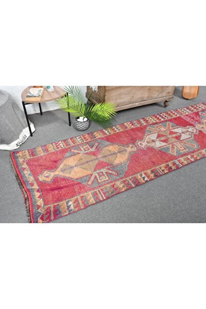 Kayra Export Koridor Halı, Türk Halı, Yolluk Halı, Kırmızı Yün Halı, 85x312 c...
