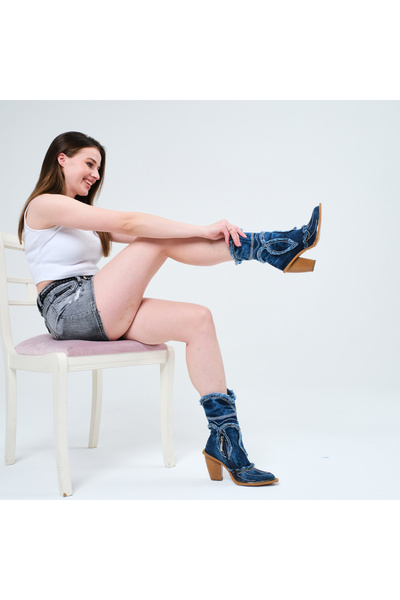 StarBlueMooN WESTERN KOVBOY YAZLIK ÇİZME STARBLUEMOON