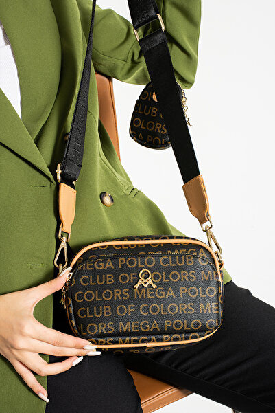 MEGA ÇANTA MEGA POLO CLUB OF COLORS GEANT DE CUREA GROASĂ CU MINI PORTOFEL