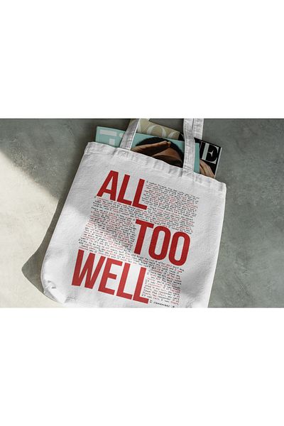 designedfy Geantă din pânză Taylor Swift All Too Well imprimată