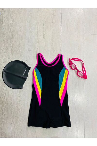 GC GÖKHAN CLUB Set de înot pentru copii Costum de baie Ochelari de înot Bone