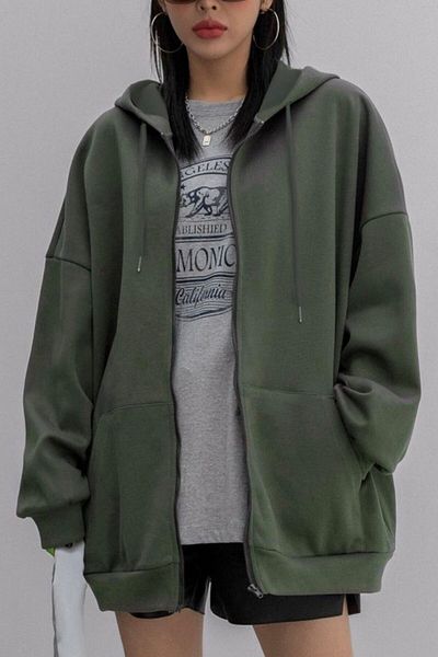 EFBUTİK Khakifarbene Strickjacke mit 2 Fäden