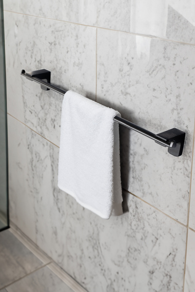 Banora Ikon Premium Uzun Havluluk, Banyo, Mutfak, Askılık, Pirinç Paslanmaz, Siyah