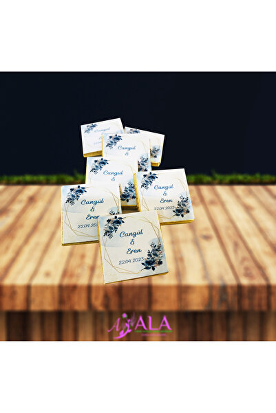 Bolçi KİŞİYE ÖZEL ETİKETLİ SARGILI MADLEN ÇİKOLATA 250 GR. GÜMÜŞ