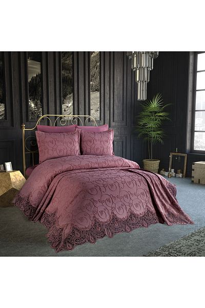 Anna Karina Home Consept Isabella 3 Piece Pique Set Plum