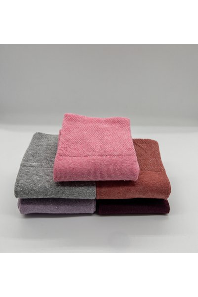 CİHO SOCKS 5 أزواج من الجوارب النسائية القطنية المرنة غير القابلة للعصر لمرضى السكري