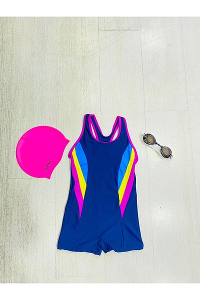 GC GÖKHAN CLUB Children's Swimming Set Swimsuit, Goggles, Bonnet