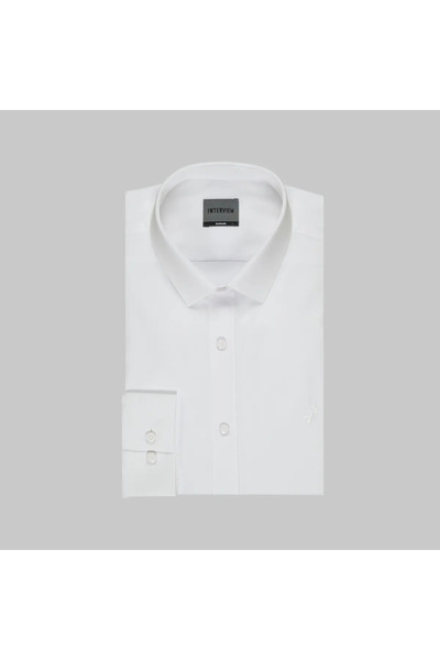 Sarar İNTERVİEW SOSA SOHO SLİM FİT BEYAZ SATEN GÖMLEK