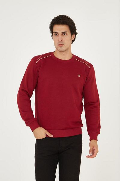 Rey Polo BASIC SWEATSHIRT WITH CYCLING COLLAR SHOULDER DETAIL