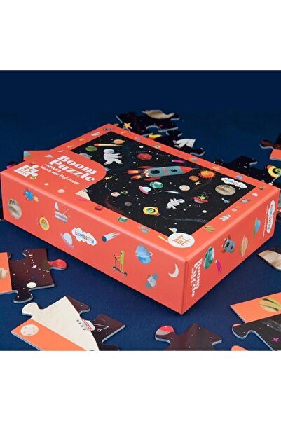 kidmosfer Ara Bul - Uzay Macerası - 3 Yaş Üzeri Çocuklar Için Eğitici Ve Öğretici Puzzle 35 Parça Yapboz