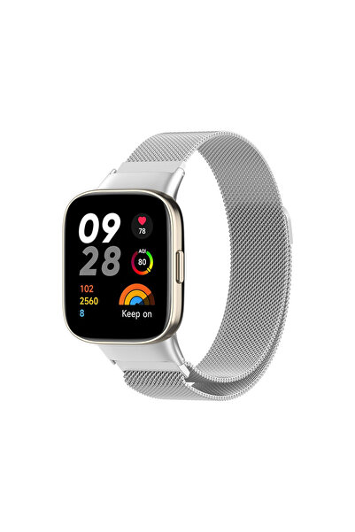 Microcase Xiaomi Redmi Watch 3 Metal Mıknatıslı Kordon Kayış - KY77