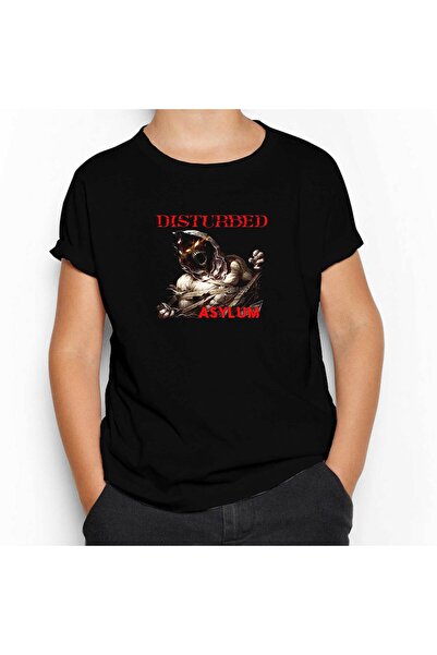 Tomris Hatun Tricou negru pentru copii Disturbed Asylum, 7-8 ani