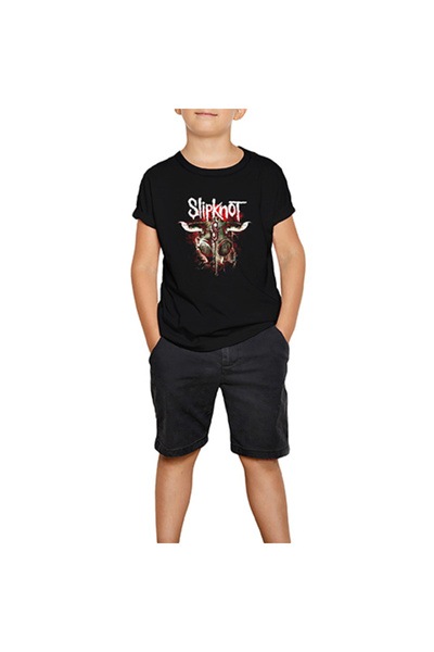 Generic Brand Slipknot Lowa crna dječja majica 9-10 godina