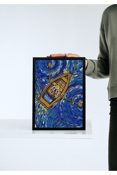 caddehediye VAN GOGH SANDAL Ahşap Mdf Çerçeve Görünümlü Tablo Dekor