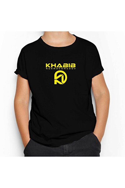 Generic Brand Khabib Logo Black Children's T-Shirt 13-14 Years