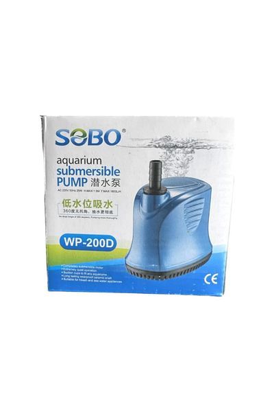 Sobo محرك حوض السمك ذو الشفط السفلي 25 وات 1800 لتر/ساعة WP-200D
