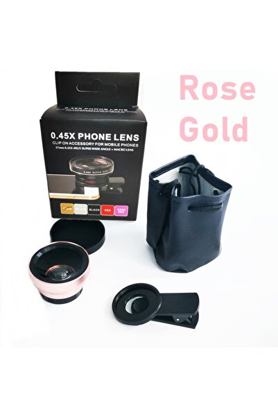 Wide Angle Lens Geniş Açı Balık Gözü Lens Seti Balıkgözü Makro Telefon Lensi-...