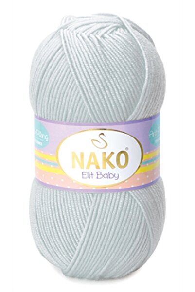 NAKO Elit Baby Bebek Hırkası Kazak Yapmak Için Anti-pilling Acrylic 100 gr 25...