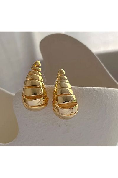 CHARMLUCKY Drop spiral earrings(mini size)