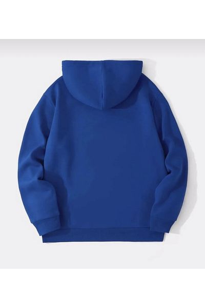 BYMEER Hanorac oversize cu glugă cu imprimeu Saks Blue Bugs Bunny