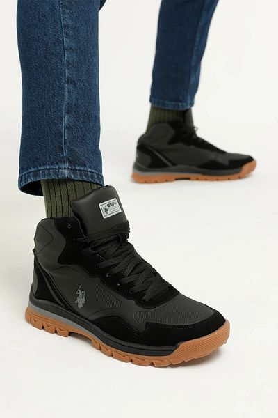 U.S. Polo Assn. Η.Π.Α. Polo Assn. Ανδρικές μπότες εξωτερικού χώρου Sagan Hi Black