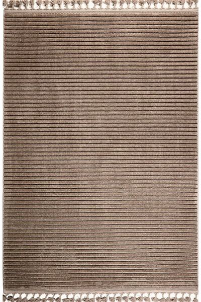 GÜMÜŞSUYU Deco Alvin 12612 Yeni Yüksek Kalite Modern Kabartmalı Örgü Saçaklı ...