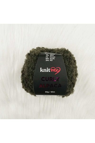 knitme Knit Me Curly Alpaca Πλεκτό Χέρι Σχοινί 50 Gr.85 Mt. 06
