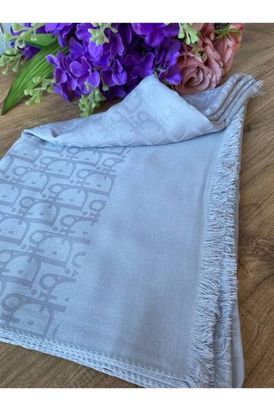 Nilbutik Women's Hijab Silky Shiny Jacquard Pattern Shawl