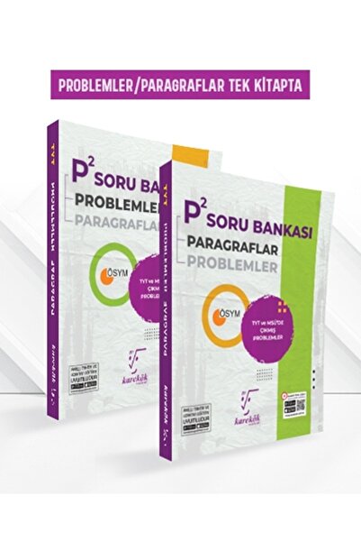 Karekök Yayınları 2024 TYT P2 Soru Bankası (TYT VE MSÜ'DE Çıkmış Problemler v...