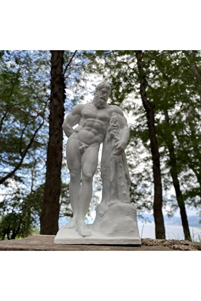 Root Made Herkül Heykel Büst Farnese Antik Yunan Heykeli 20 cm Dekoratif Obje