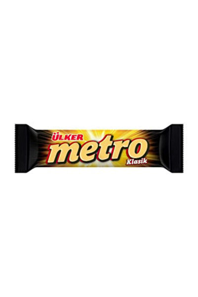 Ülker Metro Sütlü Çikolatalı Kaplı Karamel & Nugalı Bar 36 G ( 12 ADET )